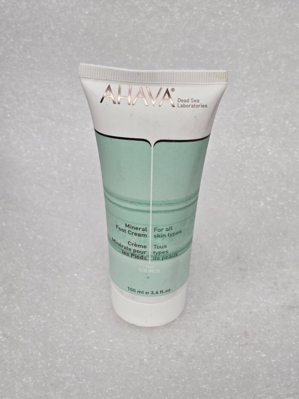 Ahava Mineral Foot Cream 3.4 oz For All Skin Types Allergy Tested Paraben Free